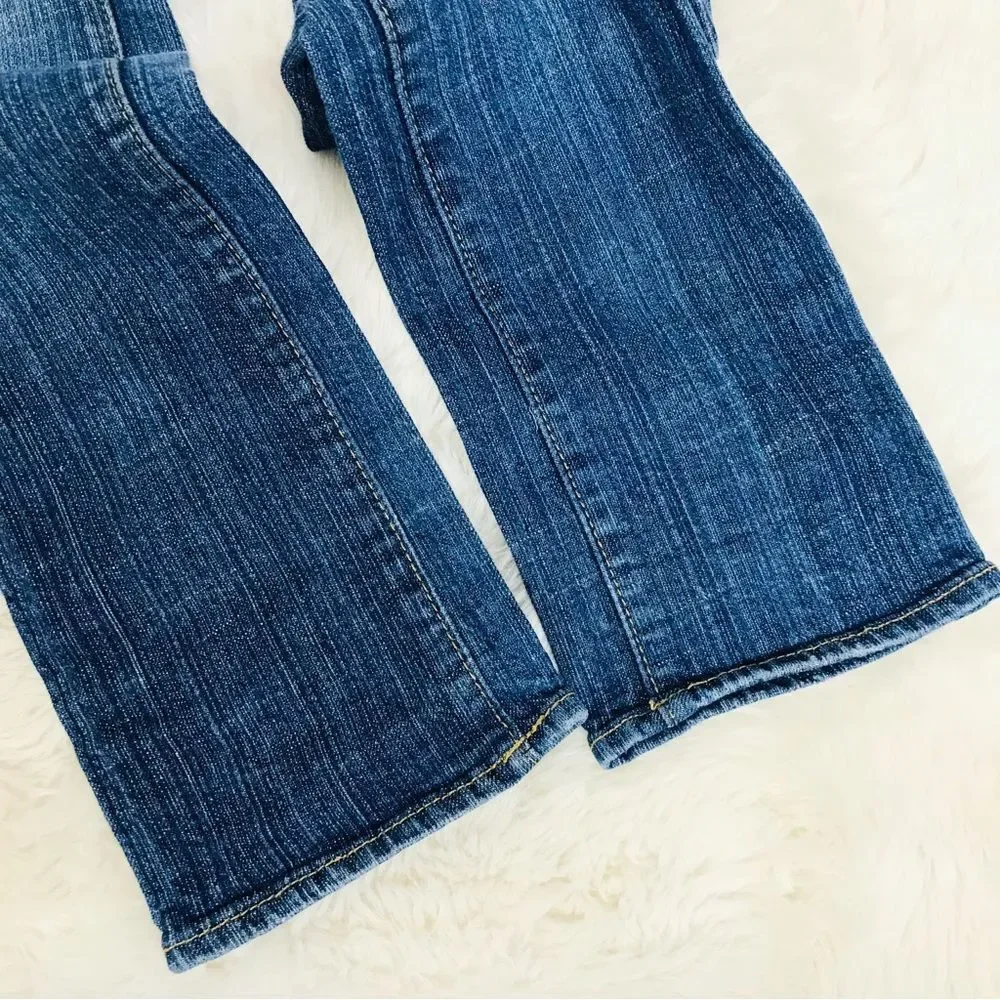LEVI’S Girls Skinny Jeans Slim Fit Dark Wash Distressed Size 16‎ Slim